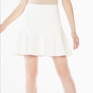 BCBG Ingrid A-line short skirt in Gardenia XS